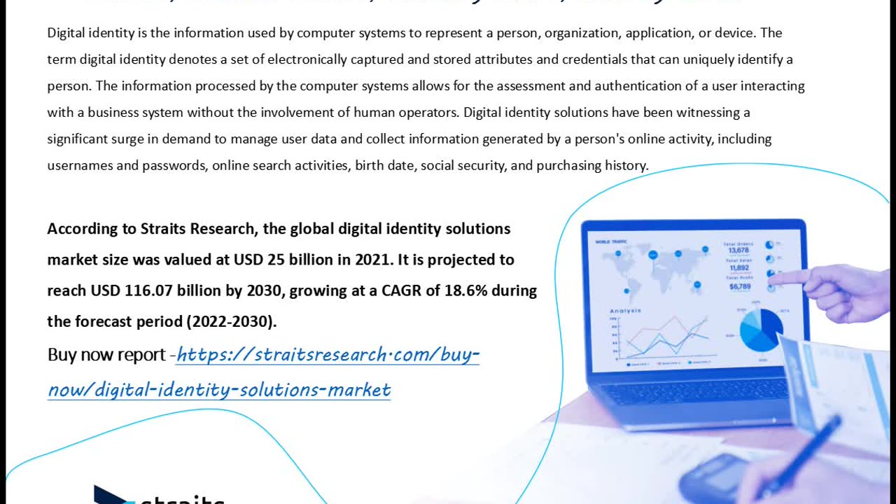 Digital Identity Solutions Market Size to Reach USD 116.07 Billion by 2030 | Straits Research