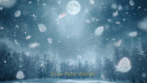🌙 Snow Petal Wishes – Gentle Winter Lullaby for Kids | Soothing Bedtime Music ❄️✨