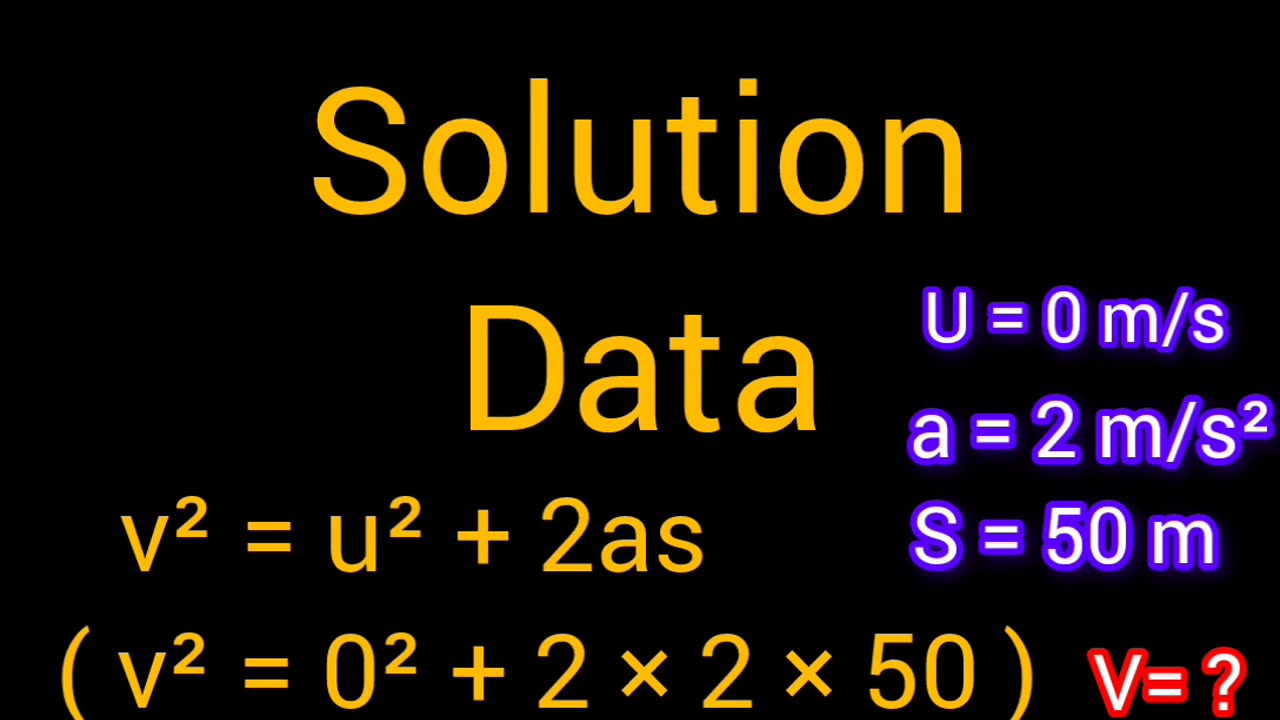 Equation of a motion lesson 1