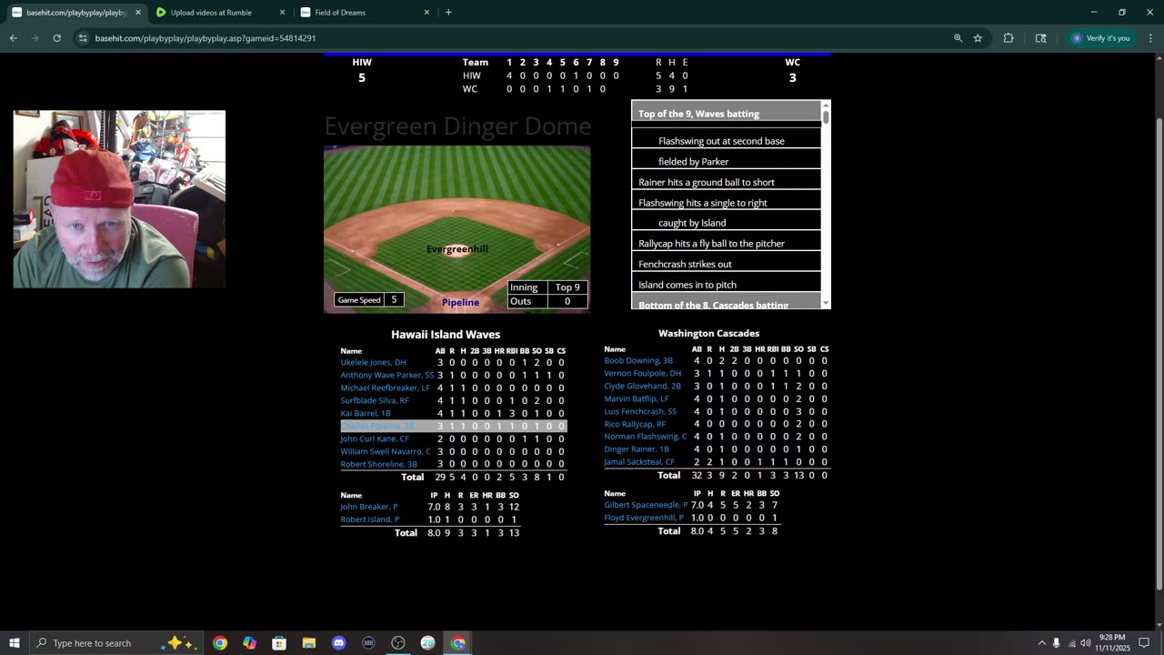 Hawaii vs. Washington : GM. # 5