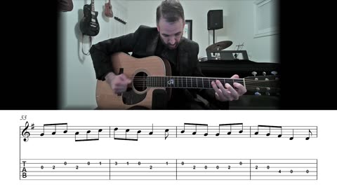 I Saw Three Ships - Christmas Carol Flatpicking Guitar Lesson (Sheet Music + TAB)