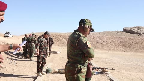 Coalition Forces Advise Peshmerga on Sniper Tactics - No Lower-Thirds