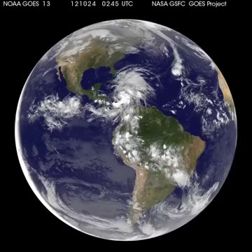 Satellite Sees Global View of Sandy's Life to Landfall