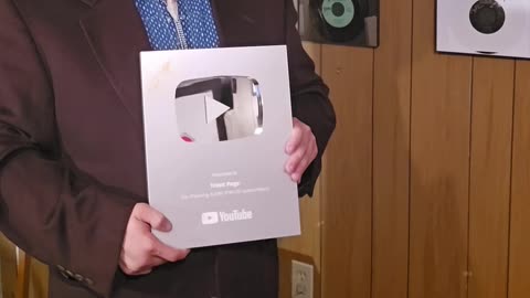 Trent Page's Youtube plaque.