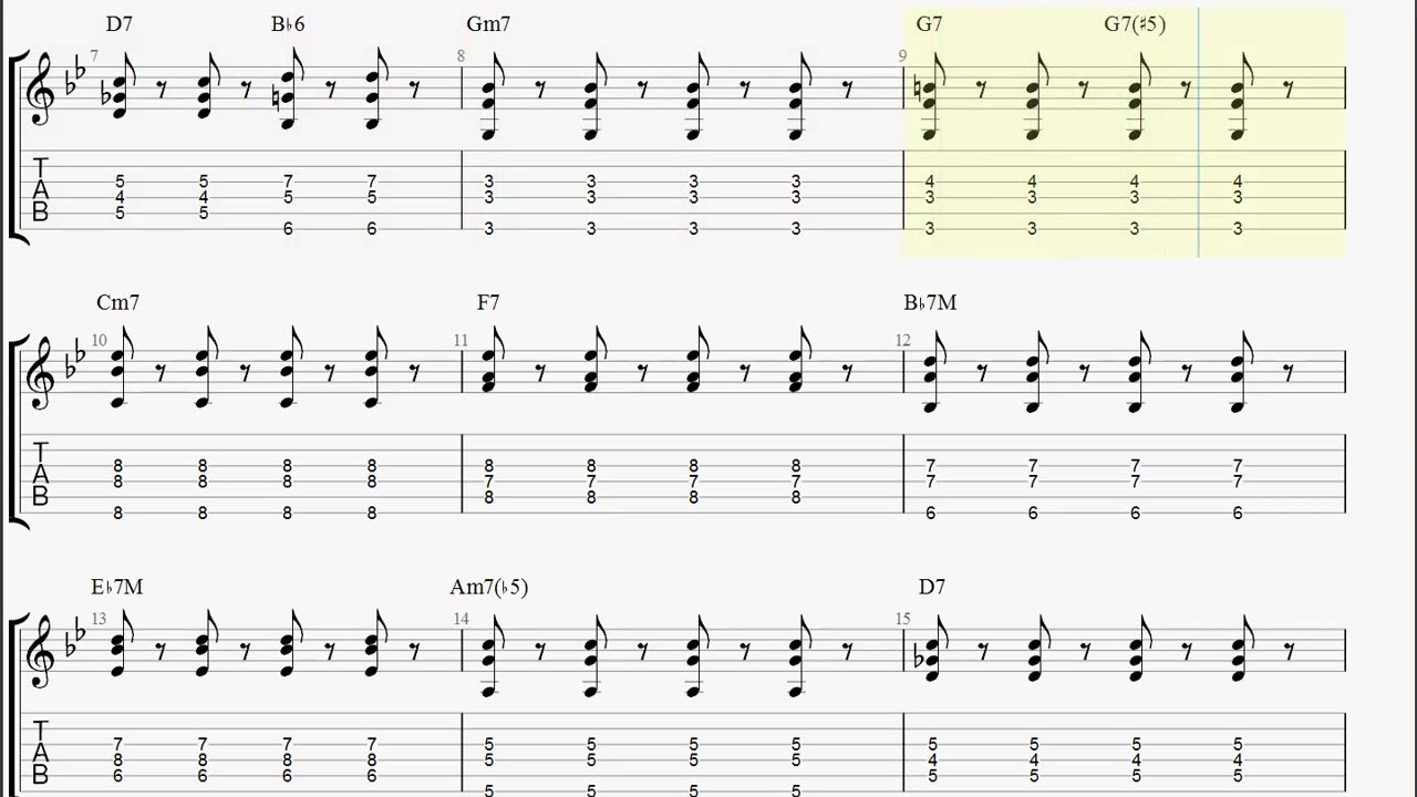 Autumn Leaves Simple Jazz Guitar
