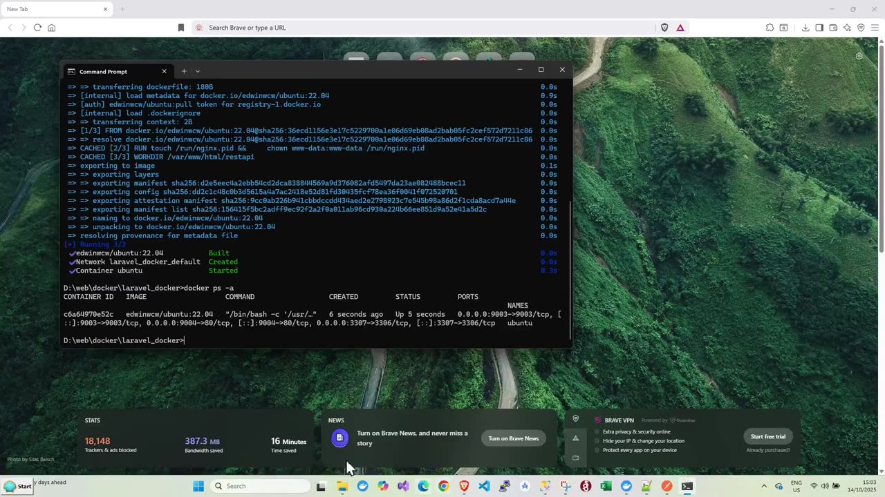 Complete Docker Setup for Laravel 11, PHP 8.4, MSSQL, MySQL 9.2, Xdebug, & VS Code Remote Debugging