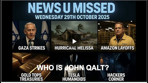 NEWS U MISSED WITH PAUL BROOKER & DREW DEMI WEDNESDAY 29TH OCTOBER. WHO IS JOHN QALT?