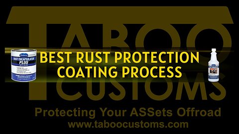 Best Frame Rust Prevention Coating Process!