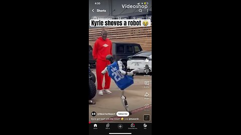 Kyrie Irving lays the murder game down on a robot 🤣🤣🤣🤣🤣🤣