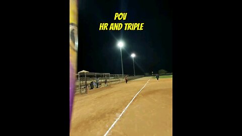 Pov double and triple softball