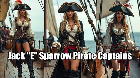 Jack "E" Sparrow Pirate Captains – Bold, Sultry & Unforgettable Maritime Adventure