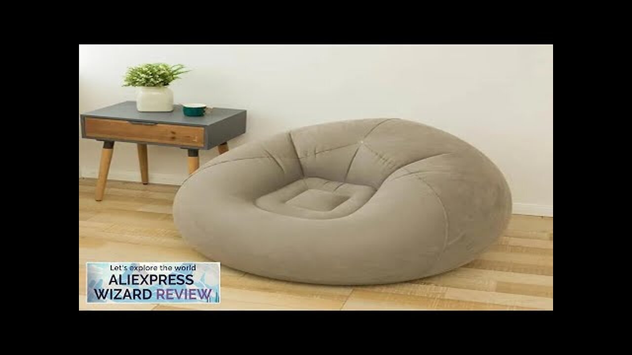 Large Lazy Inflatable Sofa Chairs PVC Lounger Seat Bean Bag Sofas Pouf Review