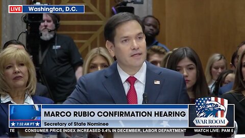 MARCO RUBIO CONFIRMATION HEARING OPENING STATEMENT