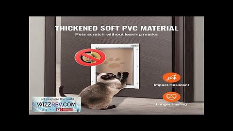 VEVOR Pet Door Replacement Flap 13.63" x 23.62" Compatible with VEVOR Pet Review