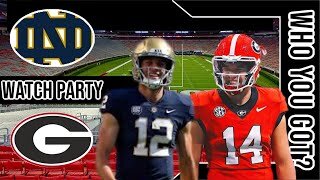 Notre Dame vs Georgia Bulldogs | Live Play by Play | CFP 24' Sugar Bowl 🏈🔥| Watch Party Stream