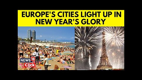 Europe New Year 2025 | Revellers Celebrate New Year’s Day With Traditional Bath In Barcelona | N18G