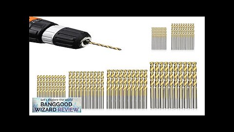 60PCS 1/1.5/2/2.5/3/3.5mm High Speed Steel Twist Drill Bit Professional Titanium Coated Review