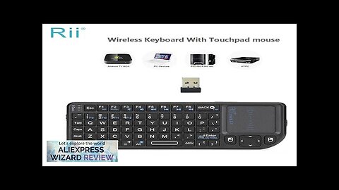 Rii X1 2.4GHz Mini Wireless Keyboard English/ES/FR Keyboards with TouchPad for Android Review