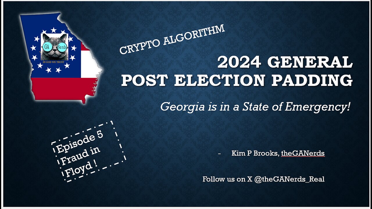 2024 Post Election Day Padding Episode 5 Crypto Algorithm