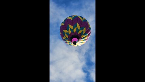 Poking along in a hot air balloon
