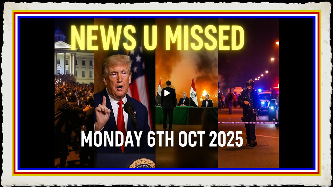 NEWS U MISSED WITH PAUL BROOKER DREW DEMI MONDAY 6TH OCTOBER 2025