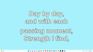 Day by Day and with each passing Moment V1-3