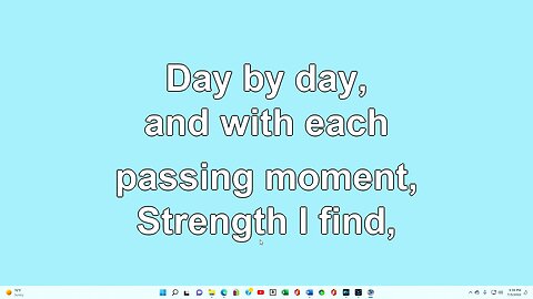 Day by Day and with each passing Moment V1-3