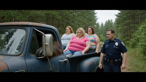 Big truck Bigfoot and fat girls with him