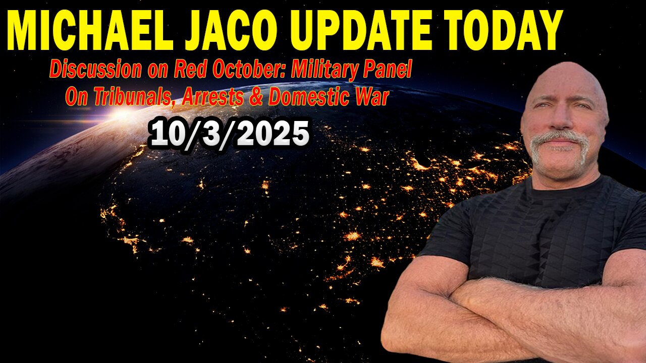 Michael Jaco, Ricardo Bossi & Derek Johnson Situation Update Oct 3: "Red October: Military Panel on Tribunals, Arrests & Domestic War"