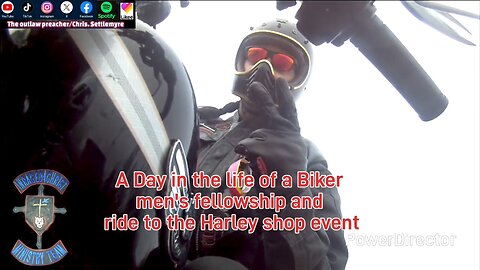 A Day in the life of a Biker men's fellowship and ride to the Harley shop event #theoutlawpreacher