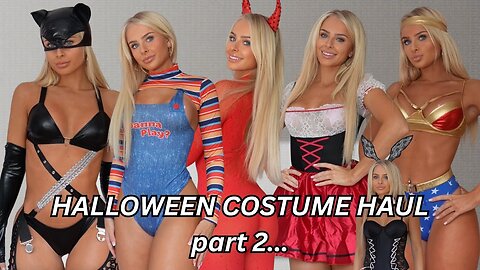 Lingerie Girls Maddie | Halloween Costume Haul (Part 2) 2025 🎃 👻💀 HD