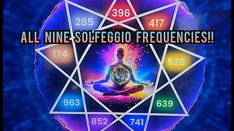 🎶 Solfeggio Frequency - All 9 Frequencies Back-to-Back - Healing Sleep Music