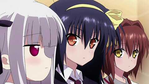 Absolute Duo - thugs surround Miyabi and Tomoe