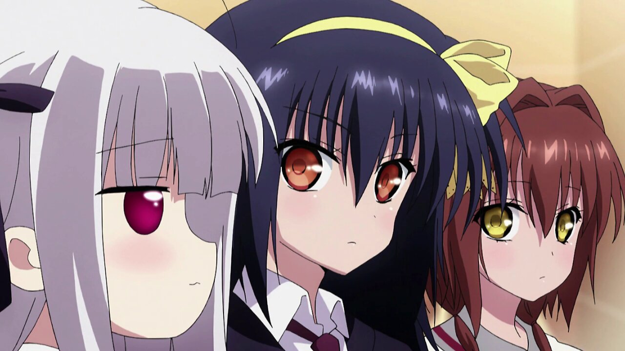Absolute Duo - thugs surround Miyabi and Tomoe