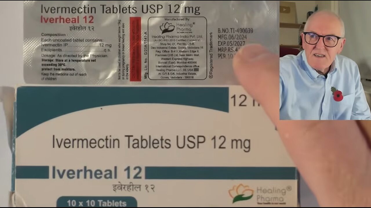 Dr John Campbell takes Ivermectin - Nov 3, 2025