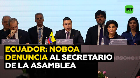 Secretario de la Asamblea de Ecuador afirma que fue denunciado por Noboa y recibió amenazas