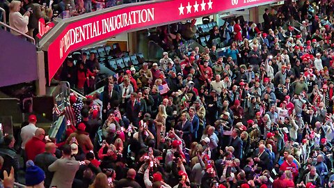 Trump enters Inauguration Rally