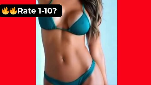 🔥 Rate Her Body in This Green Bikini 1-10? 😍 Supermodel 4K