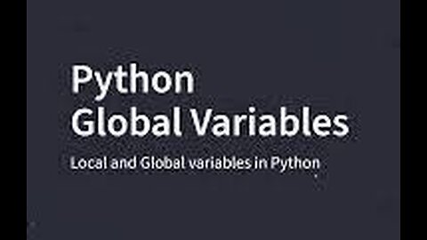 27. Python: Global and local Variables in Functions.