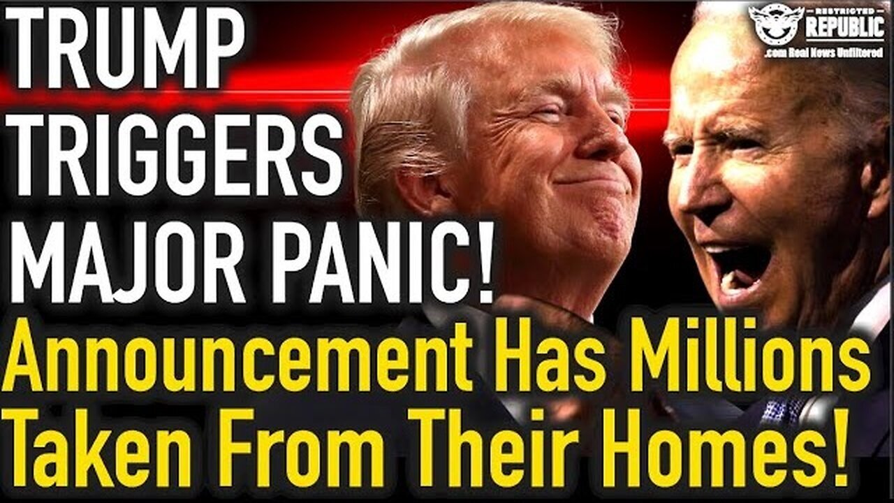 Trump Triggers MAJOR Panic! Announcement Will Have Millions Taken From The Comfort of Their Homes!