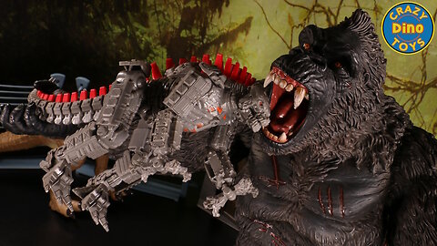 New Godzilla X Kong Toys Unboxed Battle Roar MechaGodzilla + Huge Box Godzilla Toys, King Kong Toys