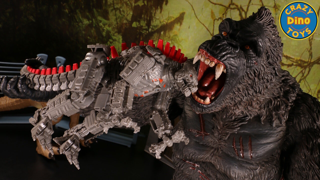 New Godzilla X Kong Toys Unboxed Battle Roar MechaGodzilla + Huge Box Godzilla Toys, King Kong Toys