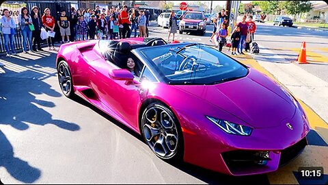 Picking up My Daughter From Elementary School In A Lamborghini _ Familia Diamond