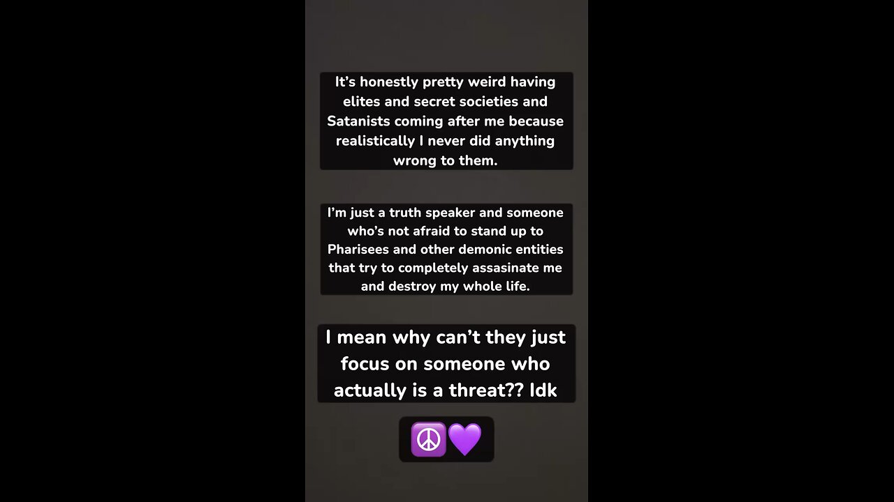 It’s weird being stalked