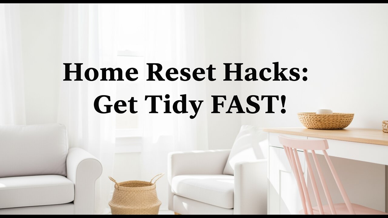 Home Reset Hacks: Get Tidy FAST! #HomeReset #TidyHome #CleaningHacks #DeclutterFast #speedcleaning