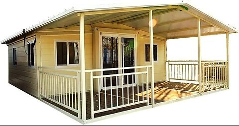 Prefab Mobile Homes, 20ft, 30ft, and 40ft, Modular Living Solutions for Portable Housing (Creamy, 30ft)