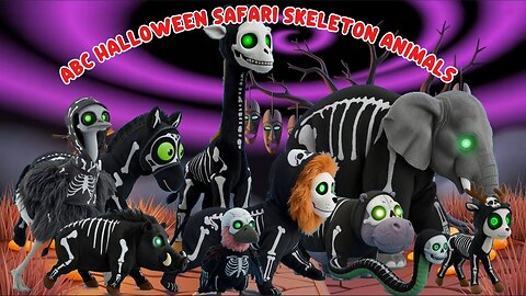 ABC Halloween Safari Skeleton | Halloween Alphabet | Little Bunny Learns