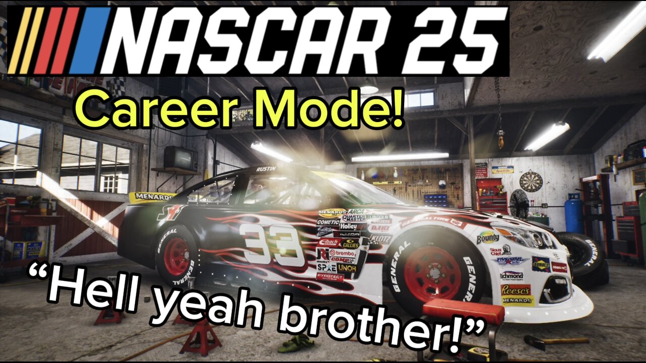 LIVESTREAM | NASCAR 25 Career Mode Wheel Gameplay 10/13