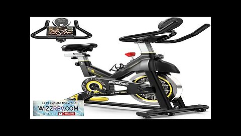 pooboo Exercise Bike Adjustable Magnetic/Brake Pad Resistance Silent Belt Drive Indoor Review