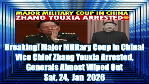 Breaking! Major Military Coup in China! Vice Chief Zhang Youxia Arrested, Generals Almost Wiped Out